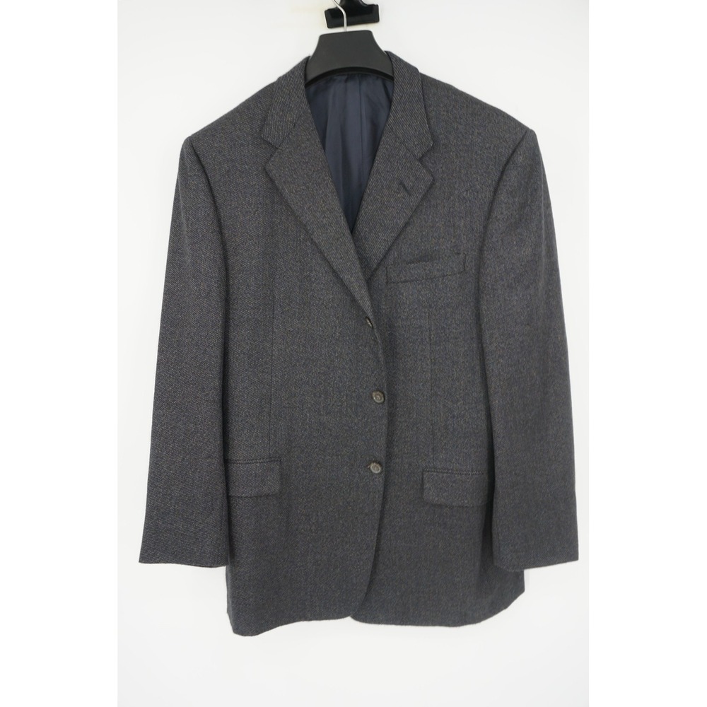 Hickey Freeman Blazer Gray Herringbone Wool Nordstrom Sport Coat Men's 46R